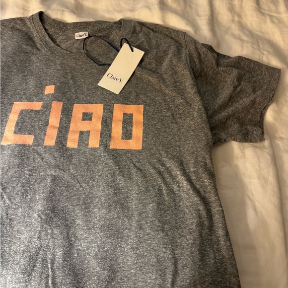 Clare V Tops - Clare V Classic Ciao Tee Size S